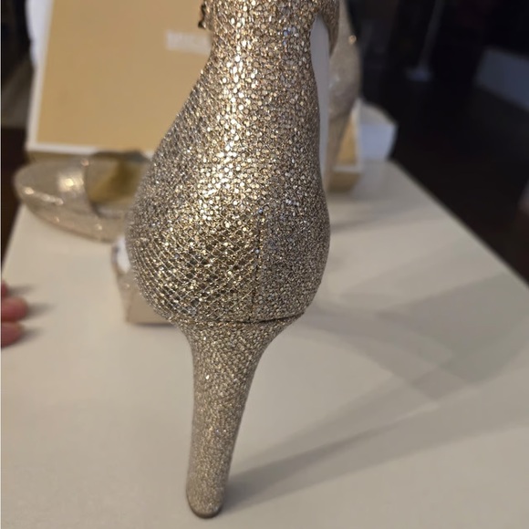 Michael Kors Shimmering Gold Heels - Picture 3 of 7